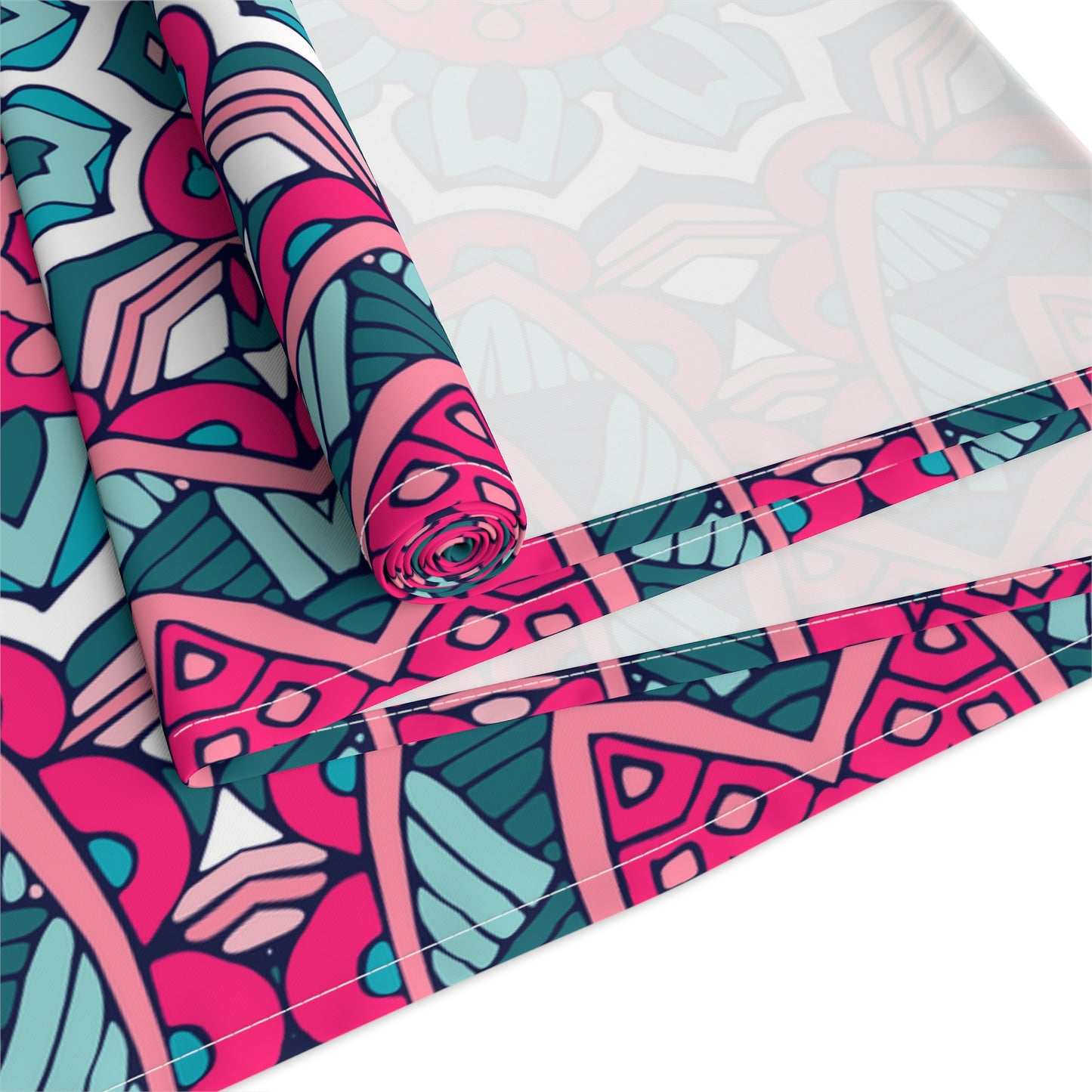 Mandala Print Table Runner - Intricate Patterns, Cotton Twill or Polyester - Ideal for Decorative Home Accents