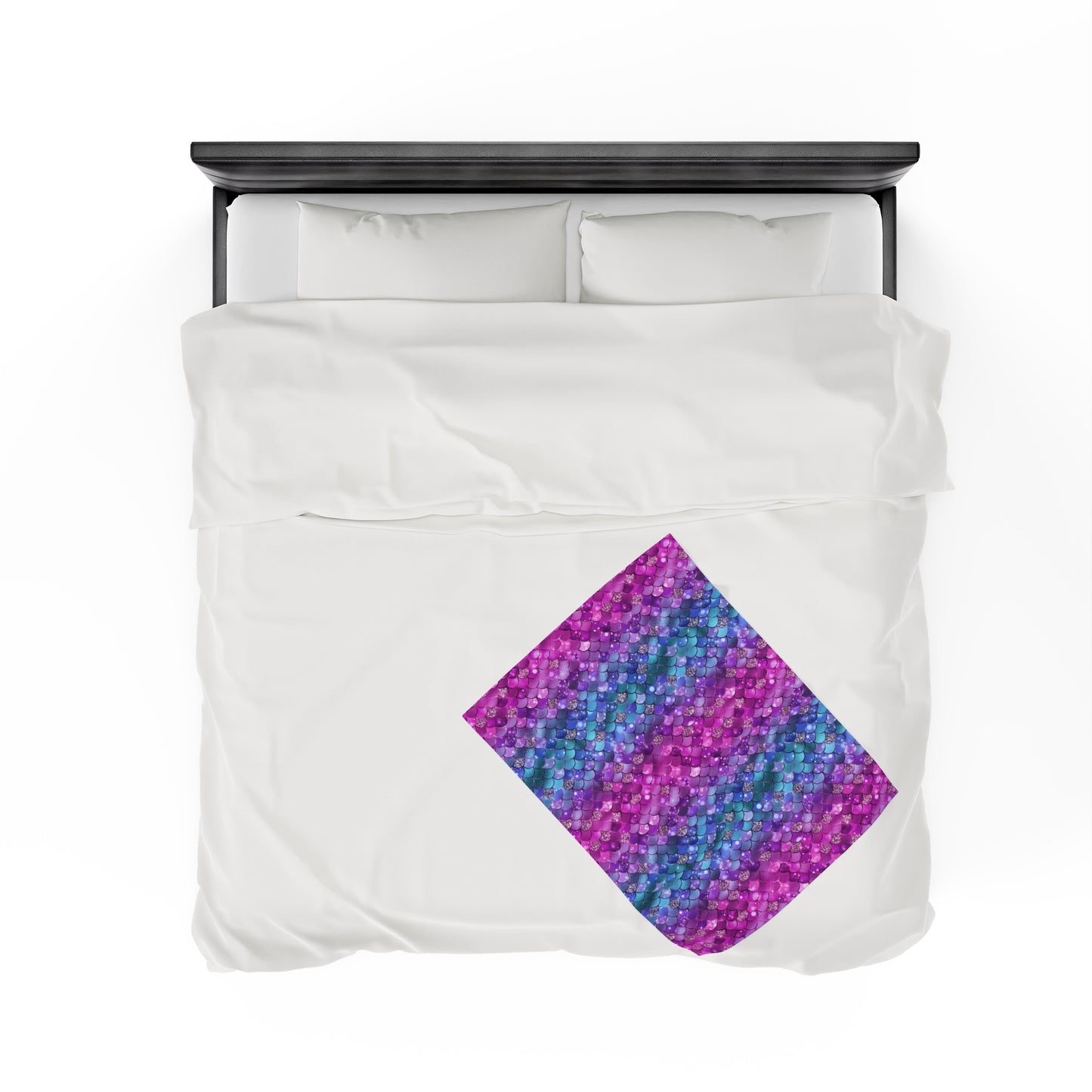 Mermaid Velveteen Plush Blanket | Soft, Mystical, Luxurious and Comforting | Available in Multiple Sizes