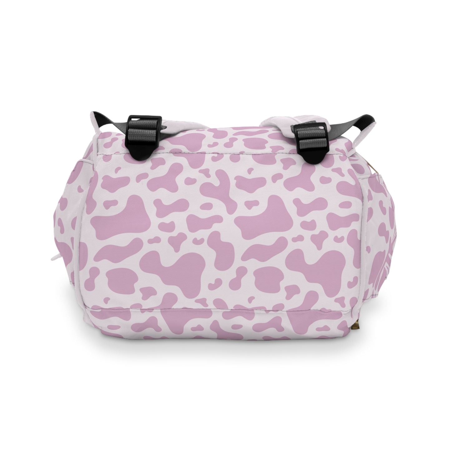 Trendy Cow Print Diaper Backpack - Durable Baby Bag with Unique Cow Pattern, Spacious Nappy Bag for Fashion-Forward Parents