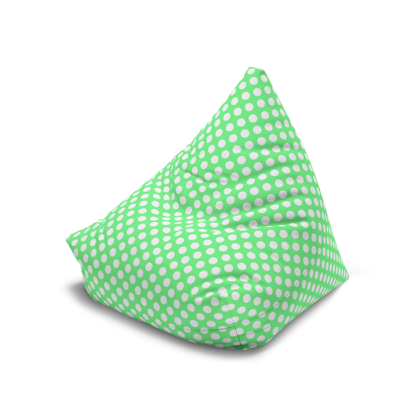 Pastel Polka Dot Bean Bag Chair Cover - Soft Polyester Slipcover with Secure Zip - Fits Various Sizes