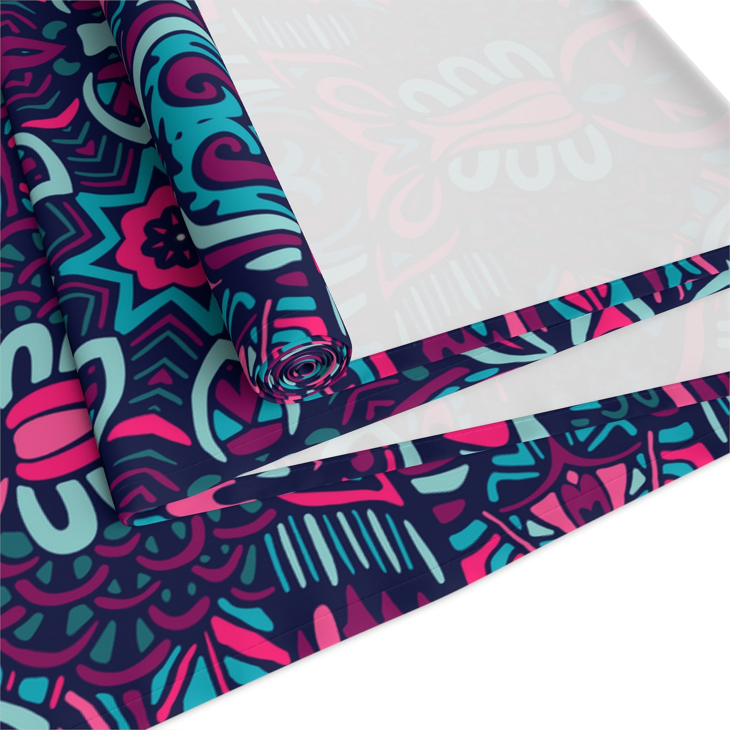 Mandala Print Table Runner - Intricate Patterns, Cotton Twill or Polyester - Ideal for Decorative Home Accents