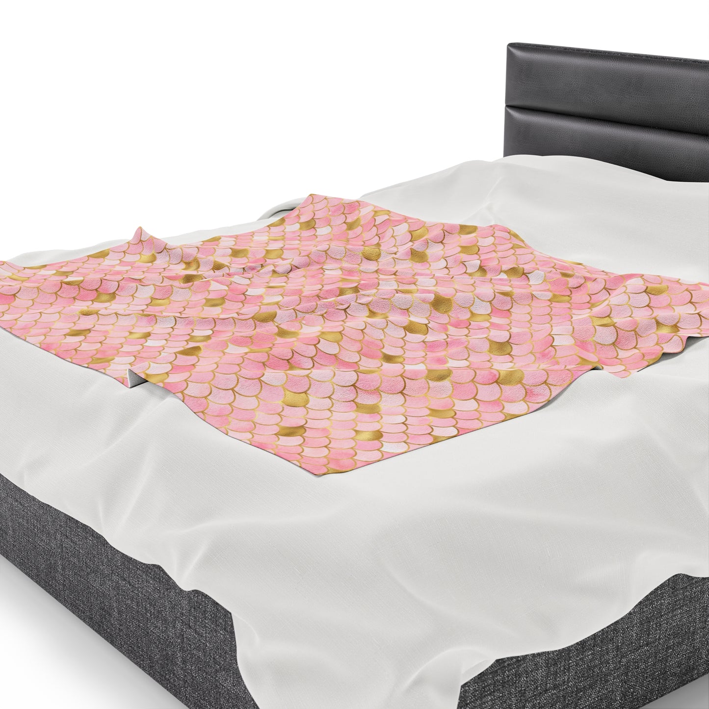 Mermaid Velveteen Plush Blanket | Soft, Mystical, Luxurious and Comforting | Available in Multiple Sizes