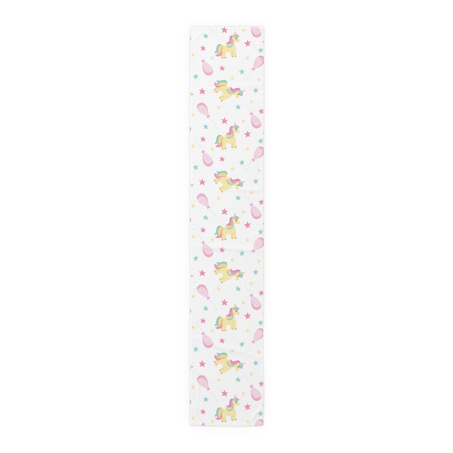 Unicorn Print Table Runner - Magical Elegance, Cotton Twill or Polyester - Perfect for Whimsical & Fantasy Home Decor