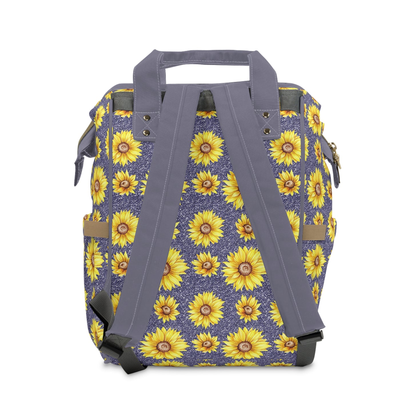 Sunflower Diaper Backpack - Bright & Multifunctional Baby Bag with Sunflower Design, Perfect for Nature-Loving Parents