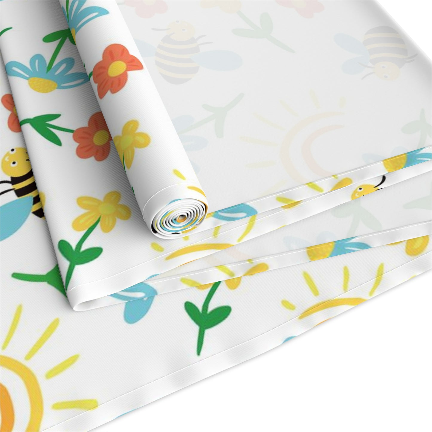 Honey Bee Print Table Runner - Buzzing with Charm - Perfect for Nature Lovers Homes