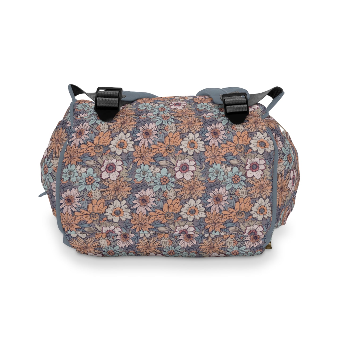 Boho Floral Diaper Backpack - Multifunctional & Spacious Floral Baby Bag for Trendy Parents