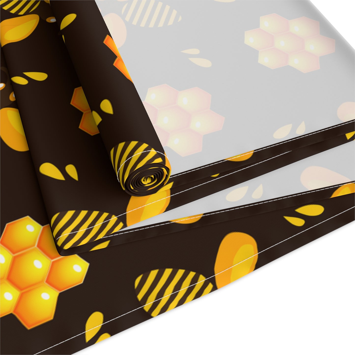 Honey Bee Print Table Runner - Buzzing with Charm - Perfect for Nature Lovers Homes