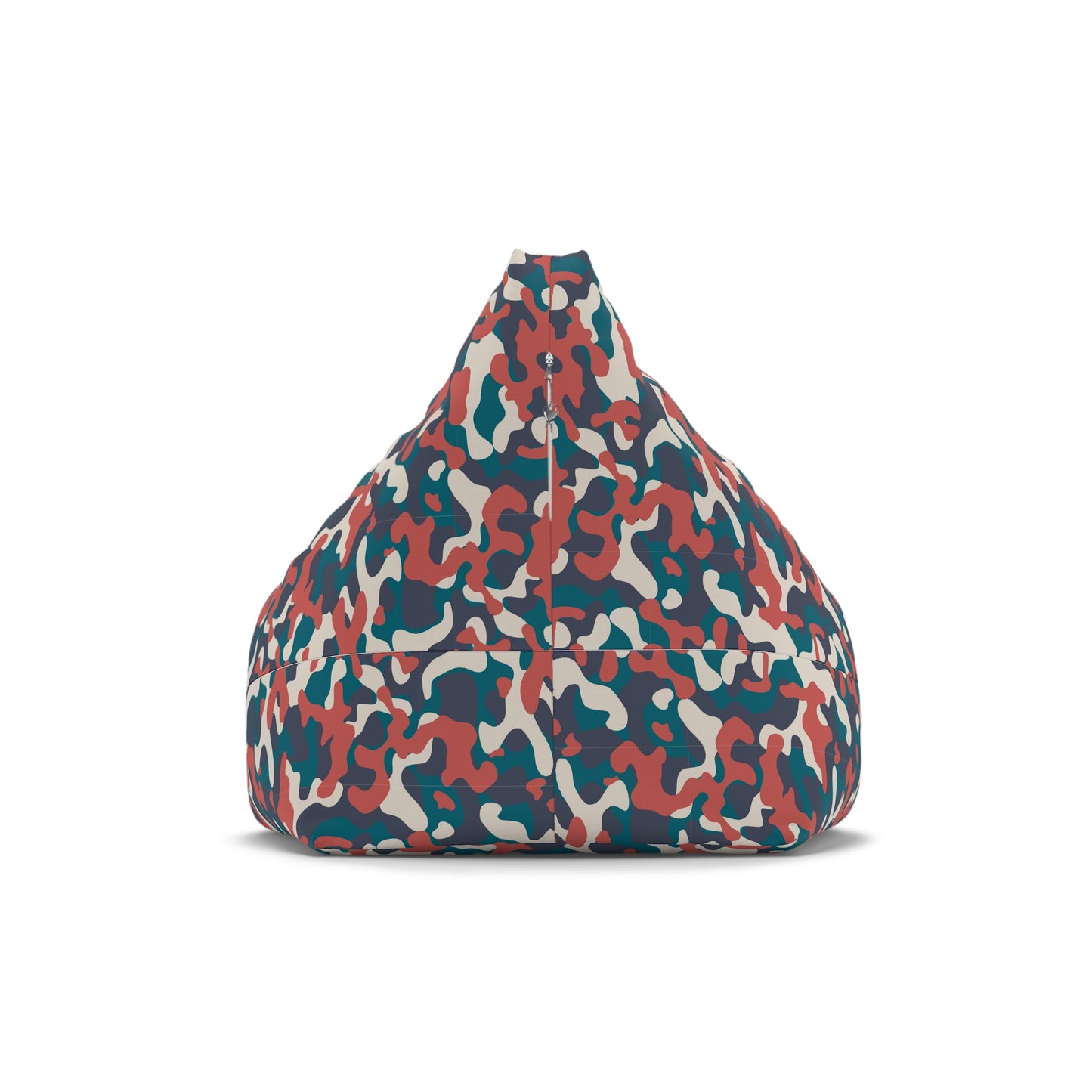 Camouflage Bean Bag Chair Cover - Durable Polyester, Locking Zipper, 2 Sizes Camo Bean Bag Cover