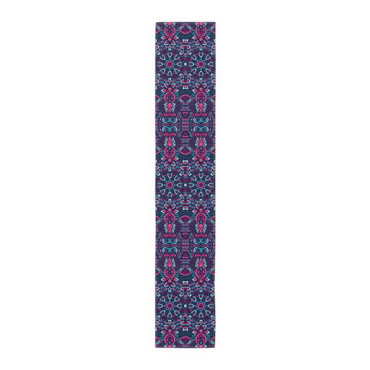 Mandala Print Table Runner - Intricate Patterns, Cotton Twill or Polyester - Ideal for Decorative Home Accents