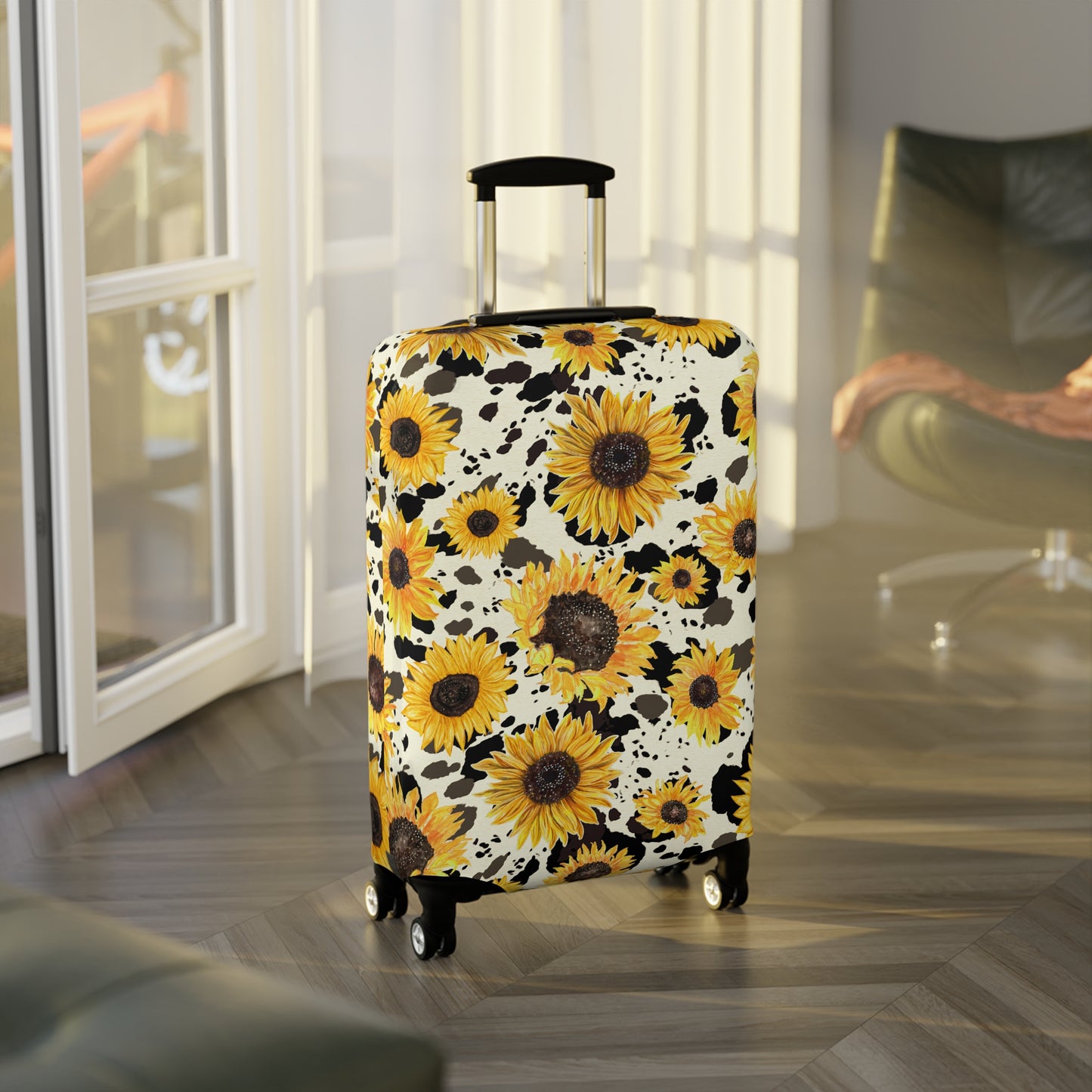 Cow Print Luggage Cover - Stylish Cow Print Suitcase Cover