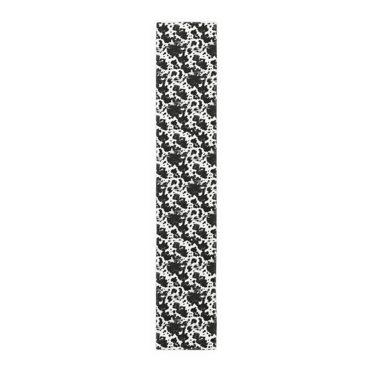 Cowhide Print Table Runner - Rustic Elegance, Cotton Twill or Polyester - Perfect for Western & Luxurious Home Decor