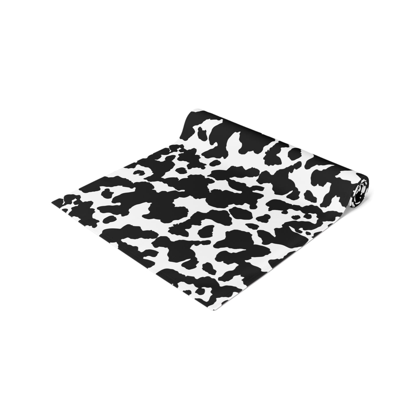 Cowhide Print Table Runner - Rustic Elegance, Cotton Twill or Polyester - Perfect for Western & Luxurious Home Decor