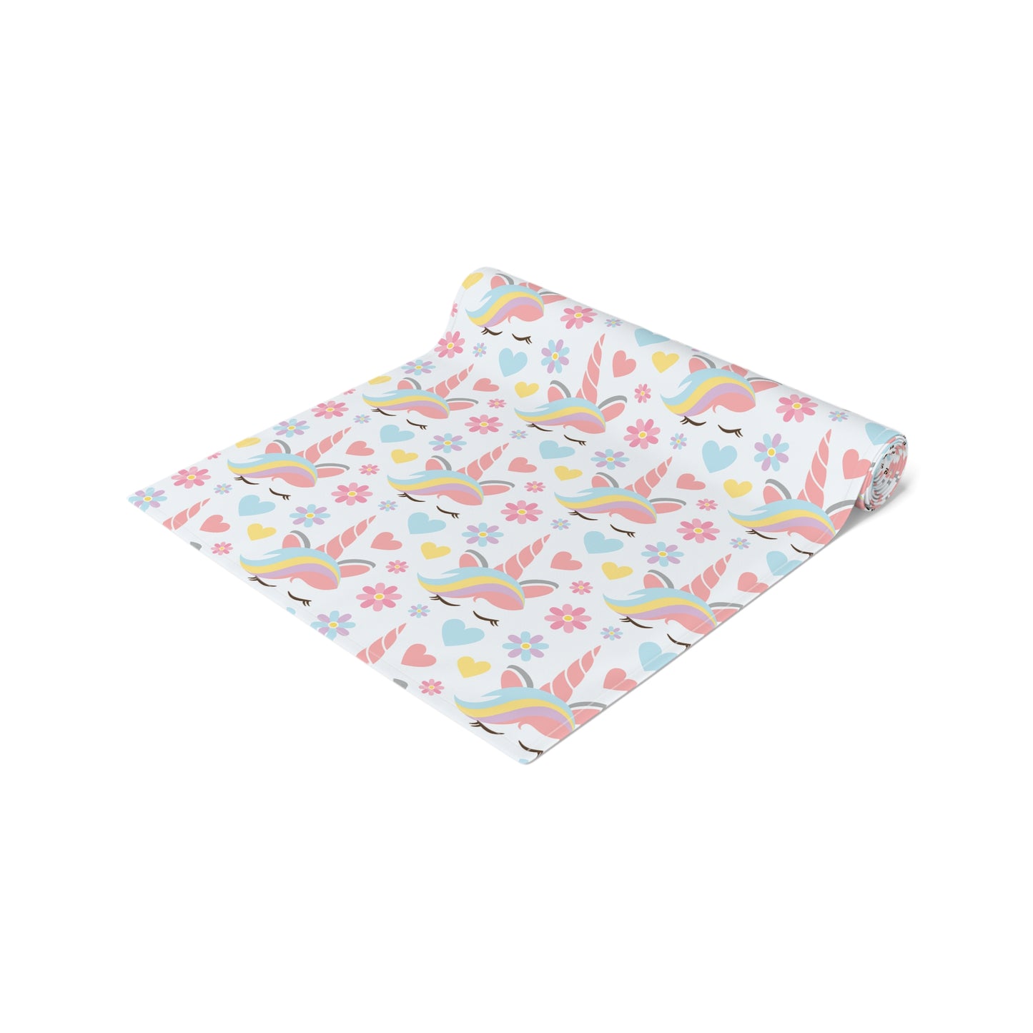 Unicorn Print Table Runner - Magical Elegance, Cotton Twill or Polyester - Perfect for Whimsical & Fantasy Home Decor