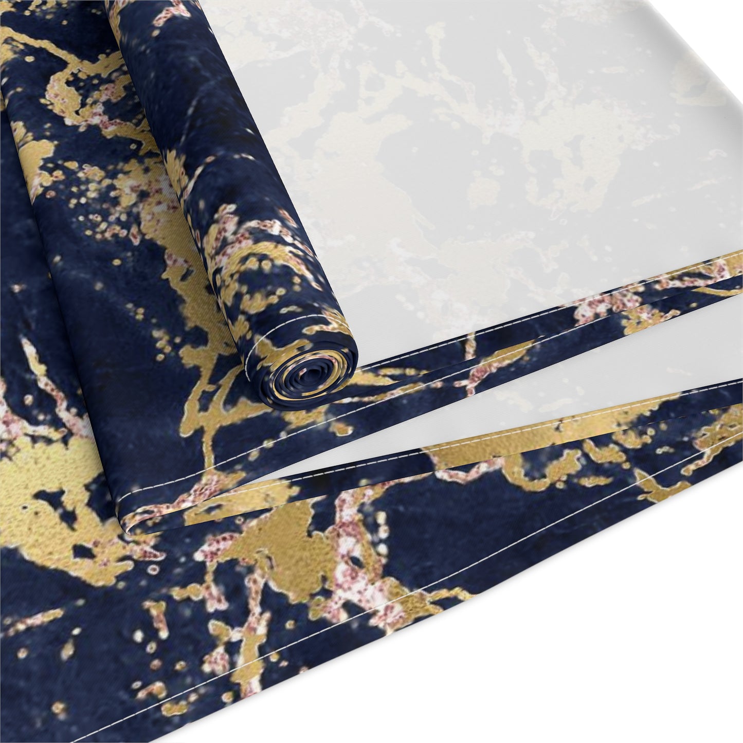 Marble Print Table Runner - Luxurious Elegance, Cotton Twill or Polyester - Perfect for Modern Home Decor