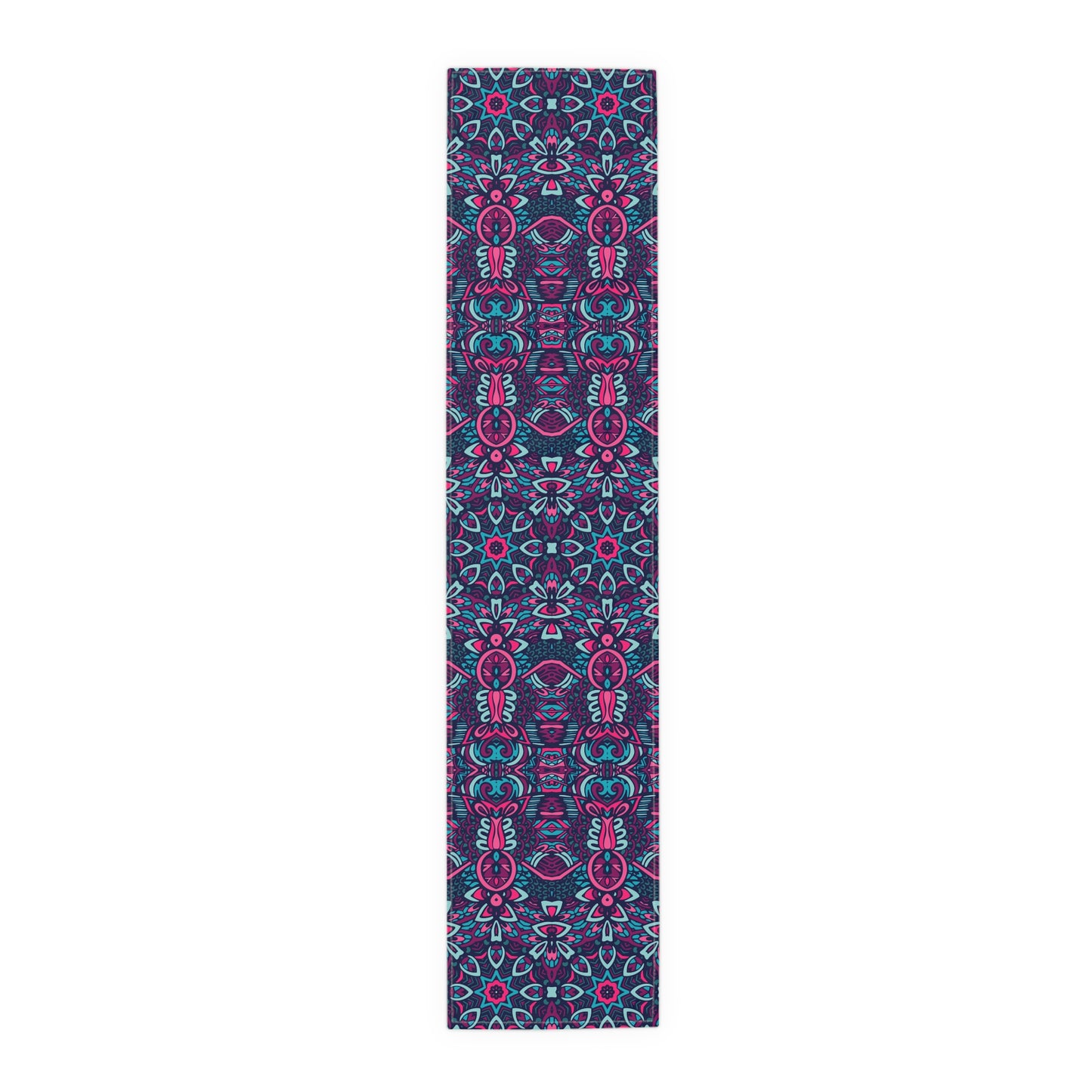 Mandala Print Table Runner - Intricate Patterns, Cotton Twill or Polyester - Ideal for Decorative Home Accents