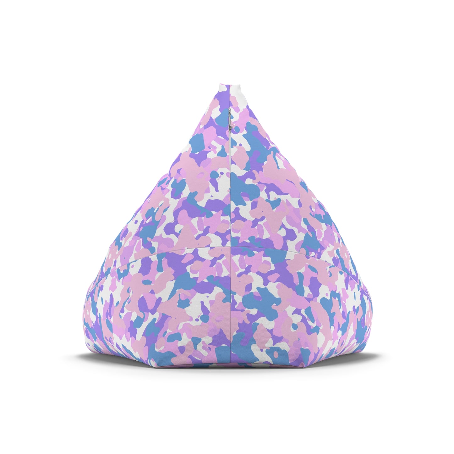 Camouflage Bean Bag Chair Cover - Durable Polyester, Locking Zipper, 2 Sizes Camo Bean Bag Cover