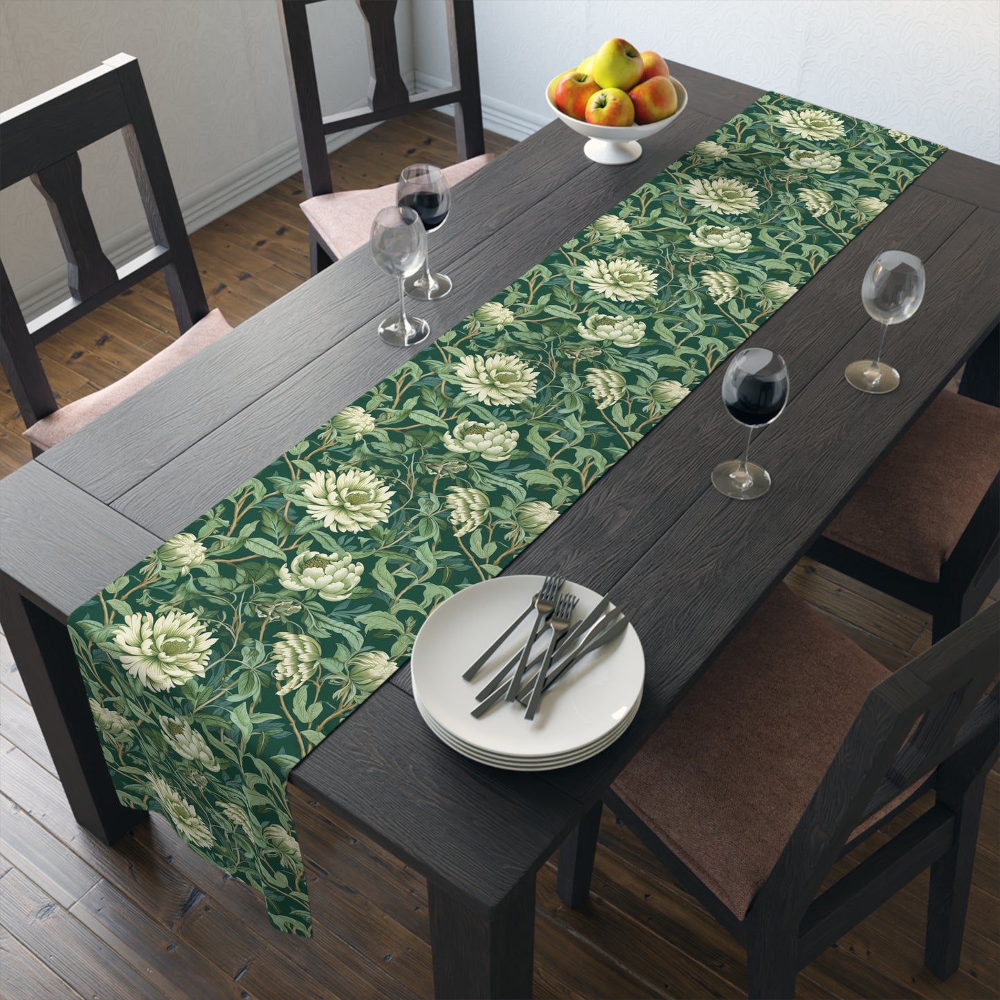 Chinoiseries Table Runner - Cotton Twill & Polyester