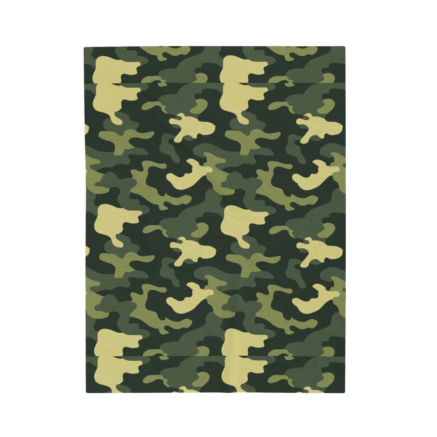 Camouflage Velveteen Plush Blanket | Soft, Rugged, Luxurious and Comforting | Available in Multiple Sizes