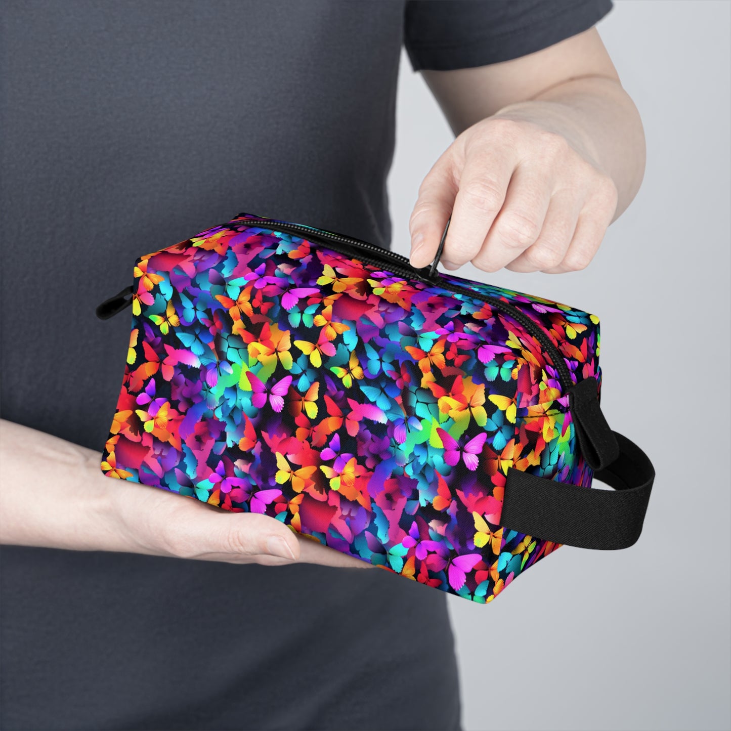 Butterfly Toiletry Bag | Durable & Water-Resistant Makeup Organizer | Perfect for Travel, Camping, College Dorms