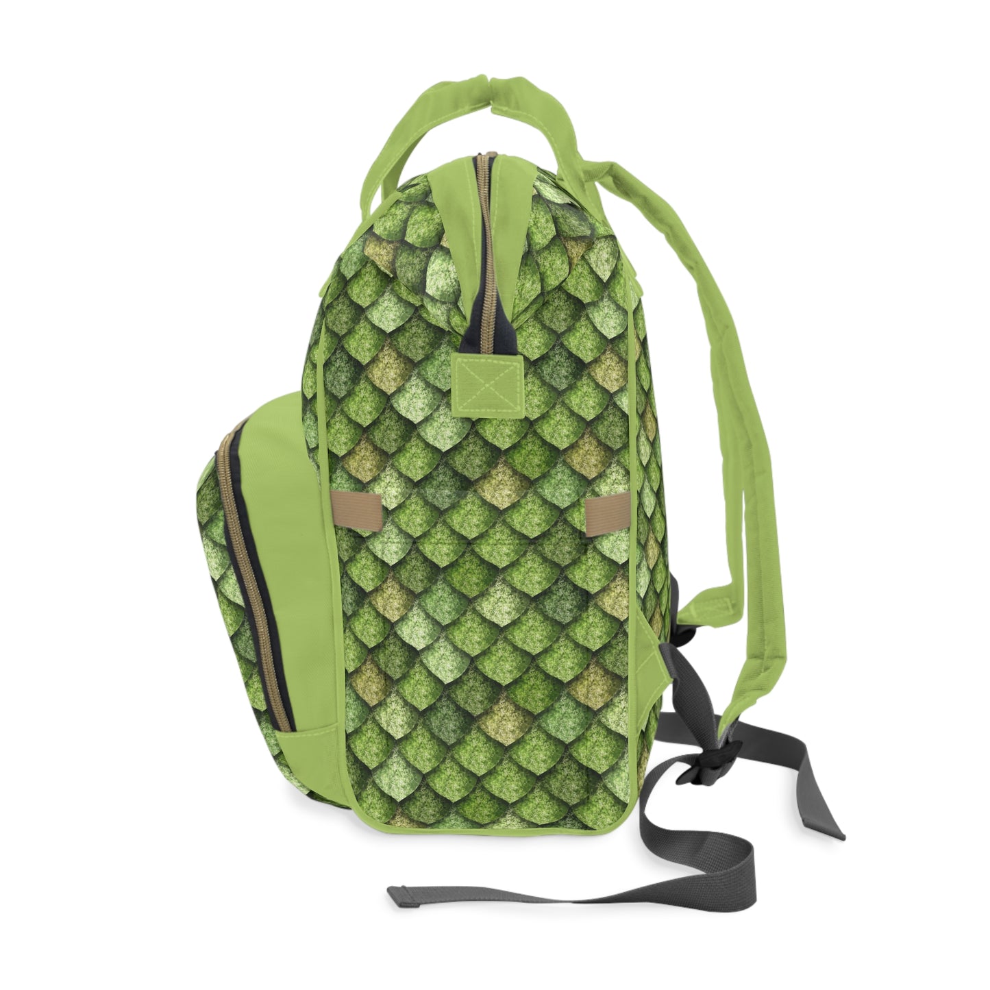 Dragon Scale Diaper Backpack - Durable & Magical Baby Bag with Shimmering Scale Patterns, Perfect for Fantasy-Loving Families