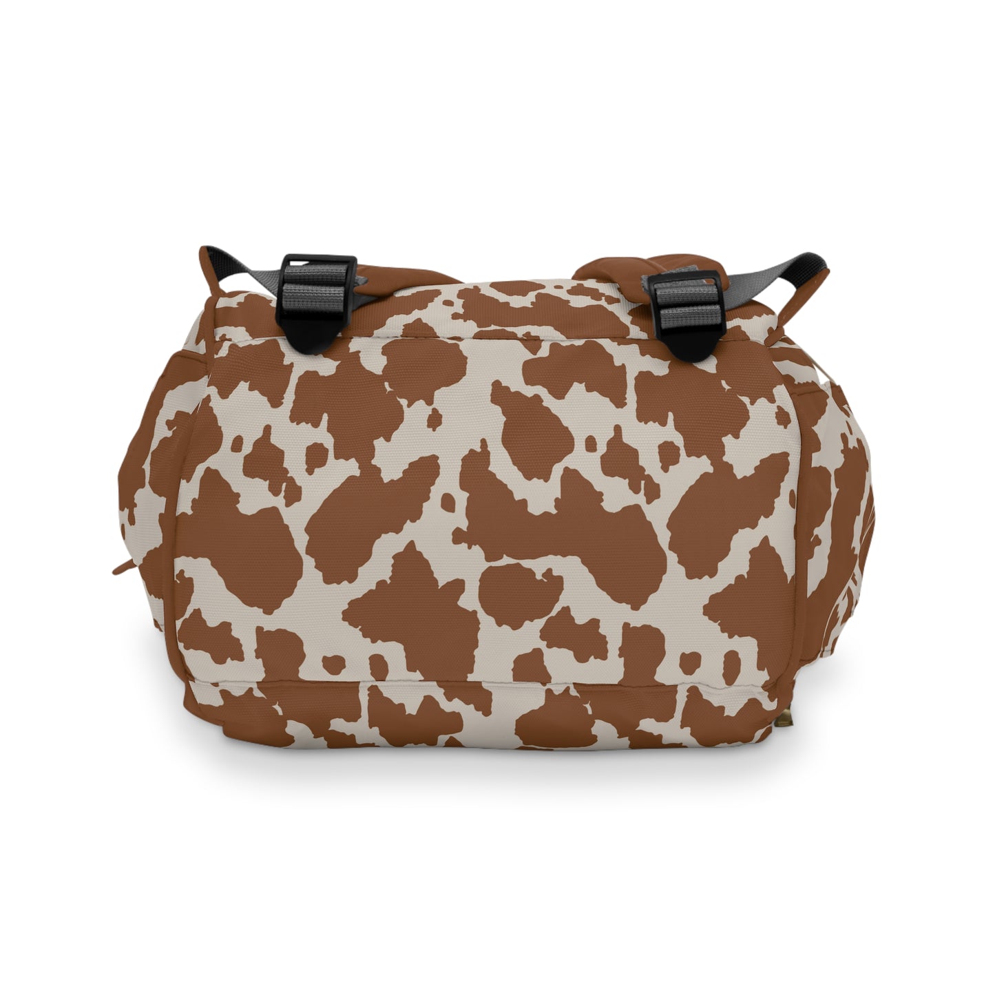 Cowhide Diaper Backpack - Chic & Durable Baby Bag with Genuine Cowhide Patterns, Perfect for Stylish Parents
