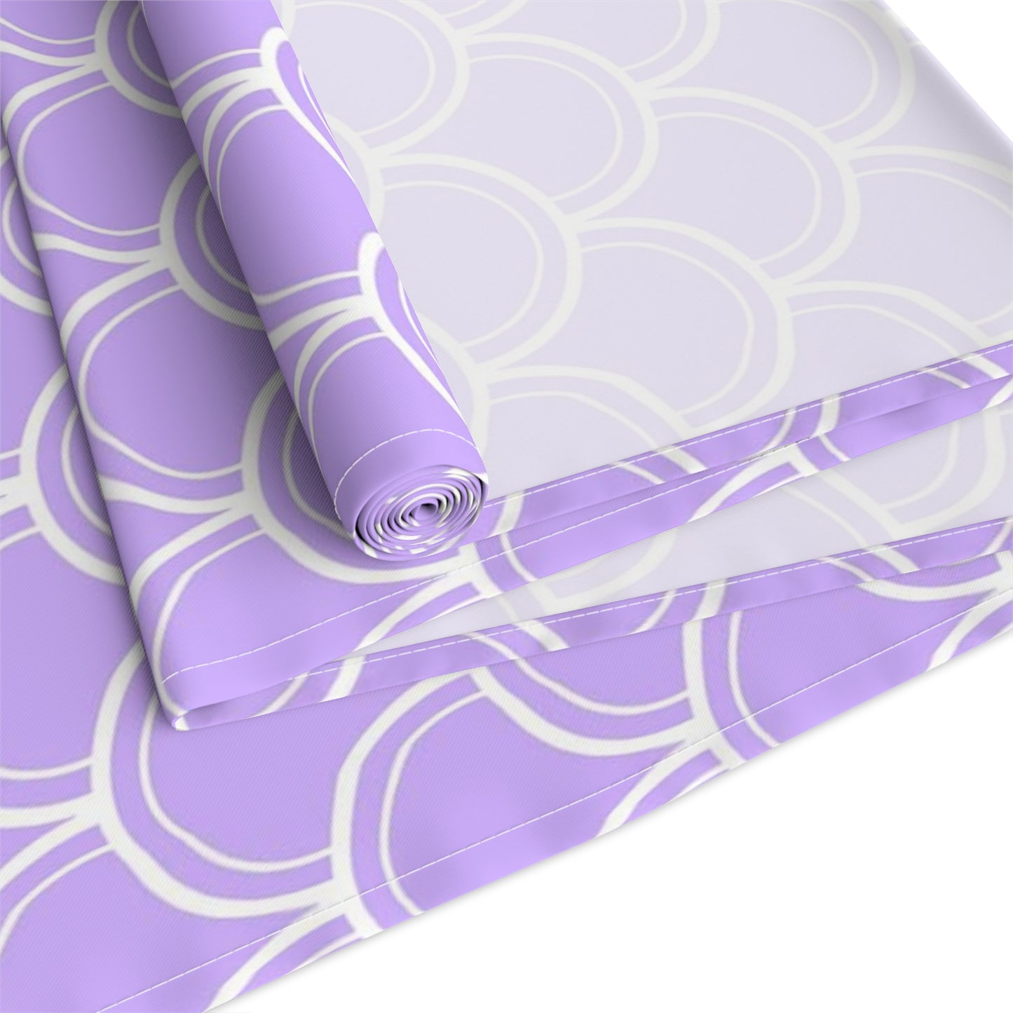 Mermaid Print Table Runner - Mystical Sea Charm, Cotton Twill or Polyester - Perfect for Enchanting Home Decor