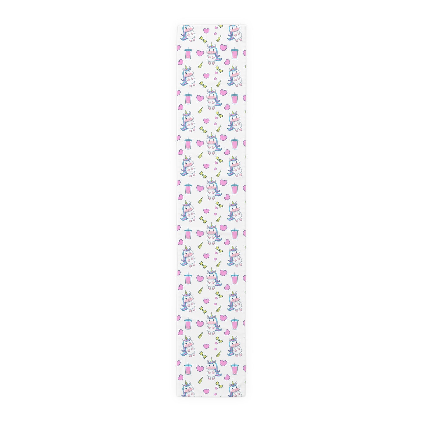 Unicorn Print Table Runner - Magical Elegance, Cotton Twill or Polyester - Perfect for Whimsical & Fantasy Home Decor