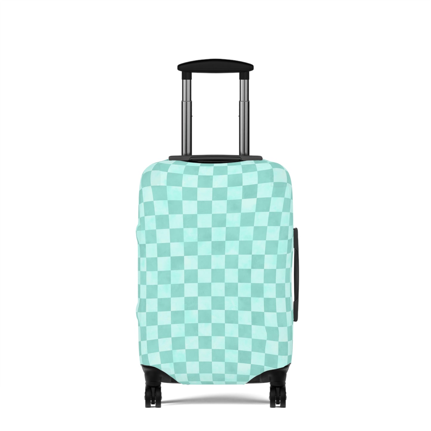 Pastel Checkers Luggage Cover - Checkers Suitcase Cover