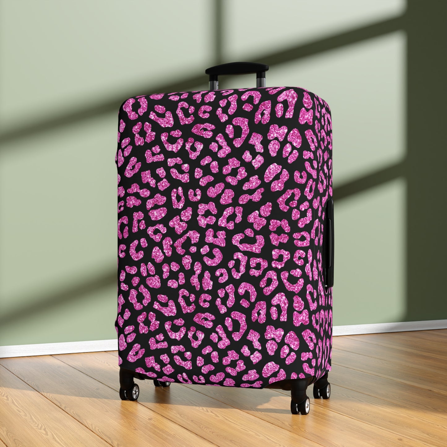 Leopard Print Luggage Cover - Animal Print Suitcase Protector