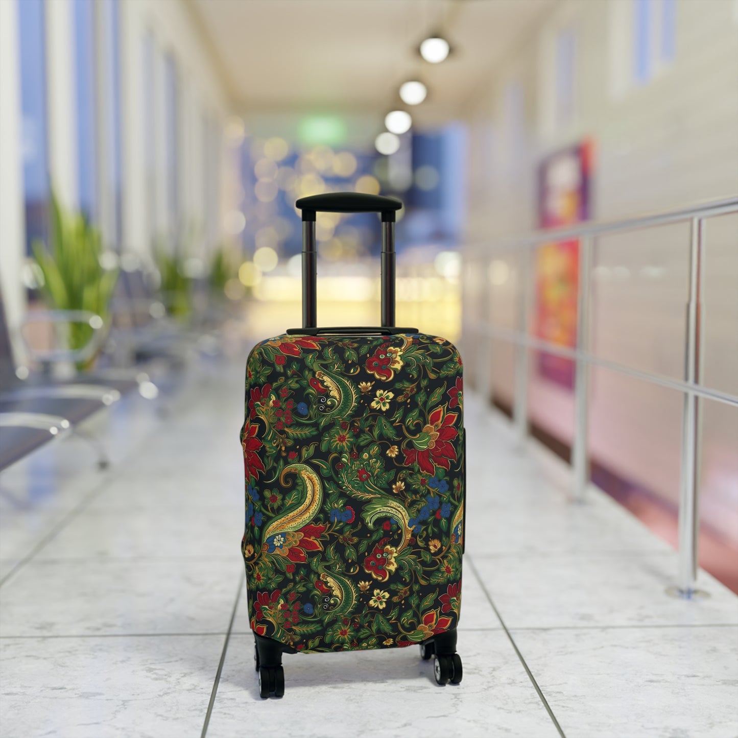 Chinoiserie Luggage Cover - Elegant Suitcase Protector