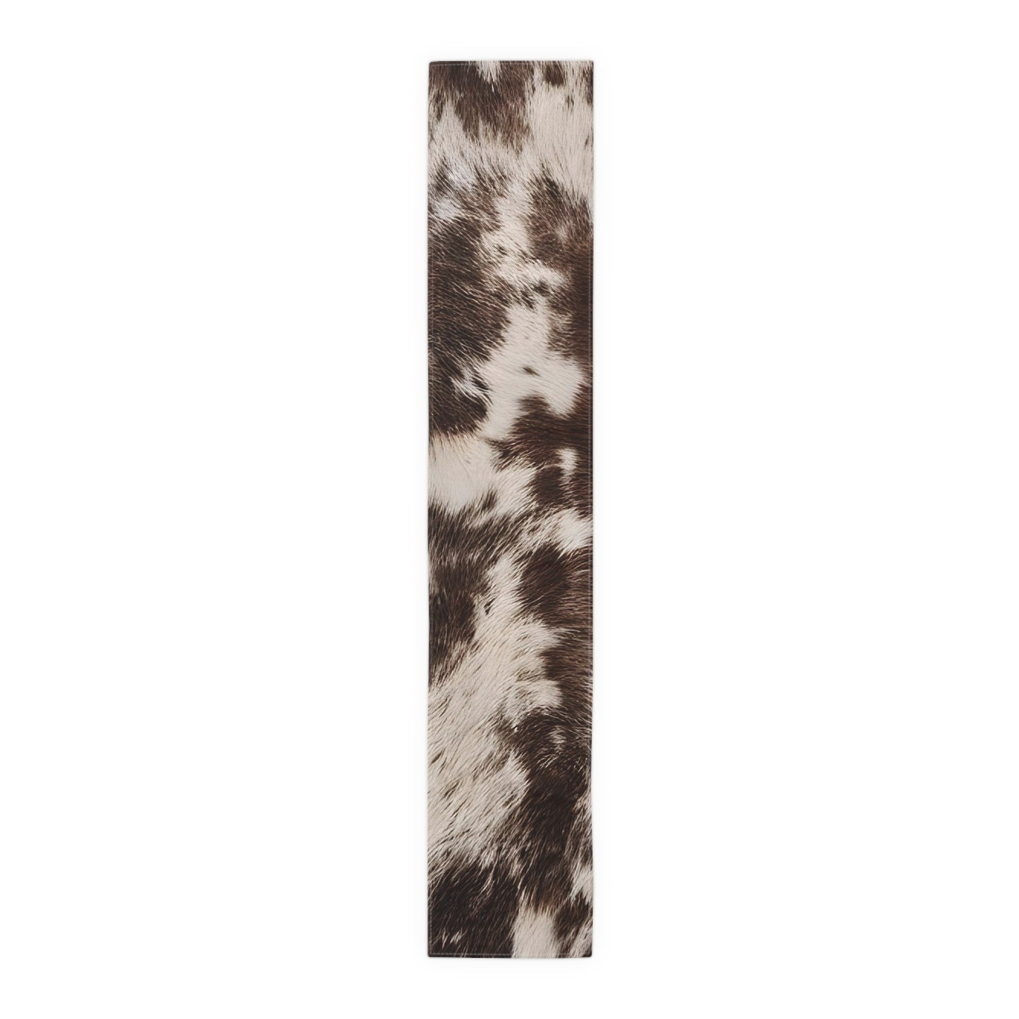 Cowhide Print Table Runner - Rustic Elegance, Cotton Twill or Polyester - Perfect for Western & Luxurious Home Decor