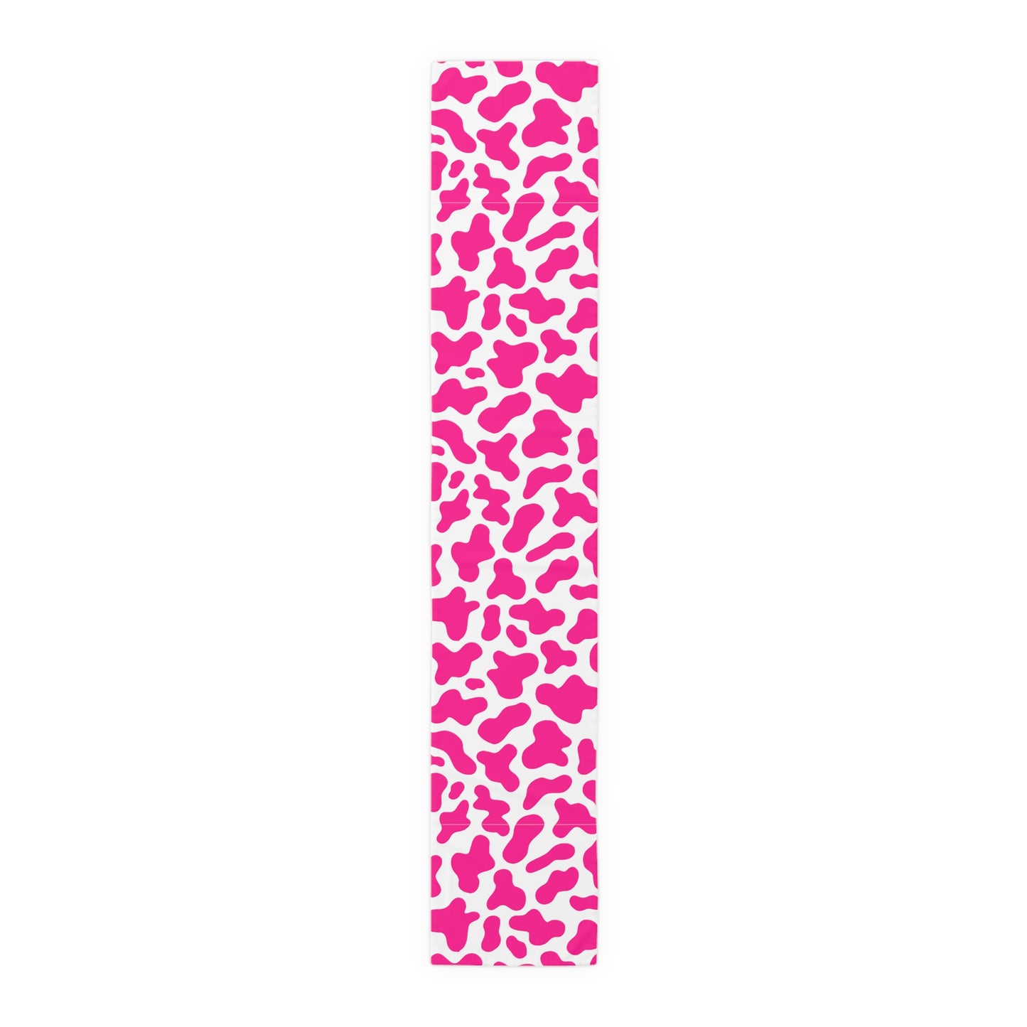 Cow Print Table Runner - Chic Farmhouse Style, Available in Cotton Twill or Polyester - Elevate Your Home Decor