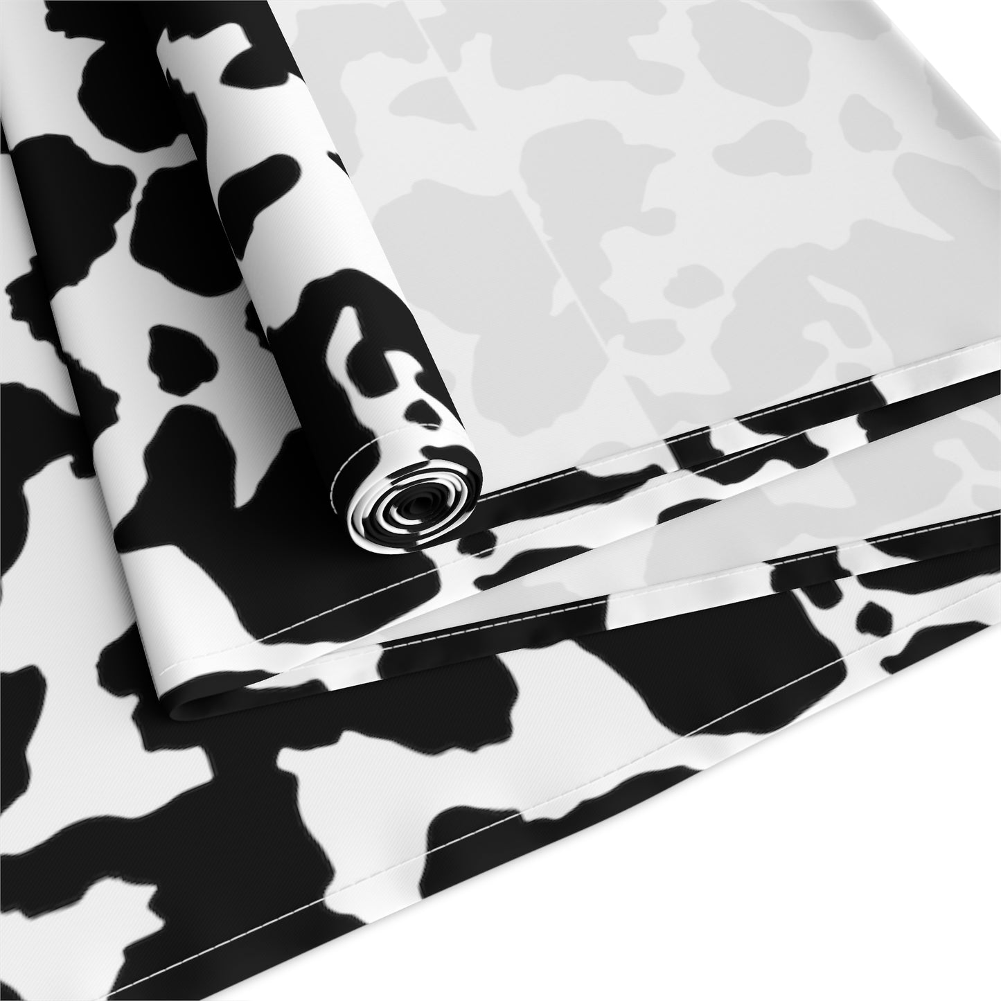 Cowhide Print Table Runner - Rustic Elegance, Cotton Twill or Polyester - Perfect for Western & Luxurious Home Decor