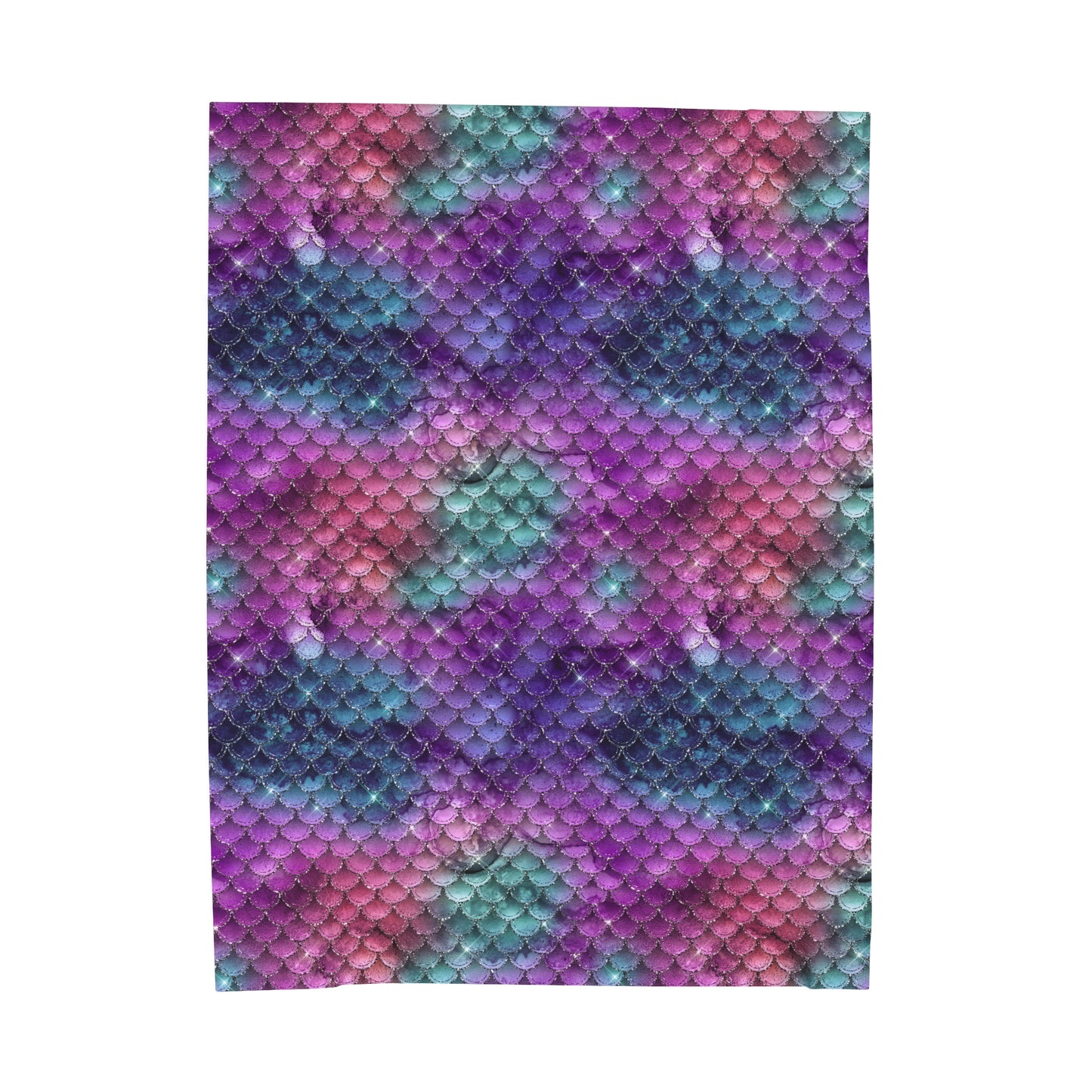 Mermaid Velveteen Plush Blanket | Soft, Mystical, Luxurious and Comforting | Available in Multiple Sizes