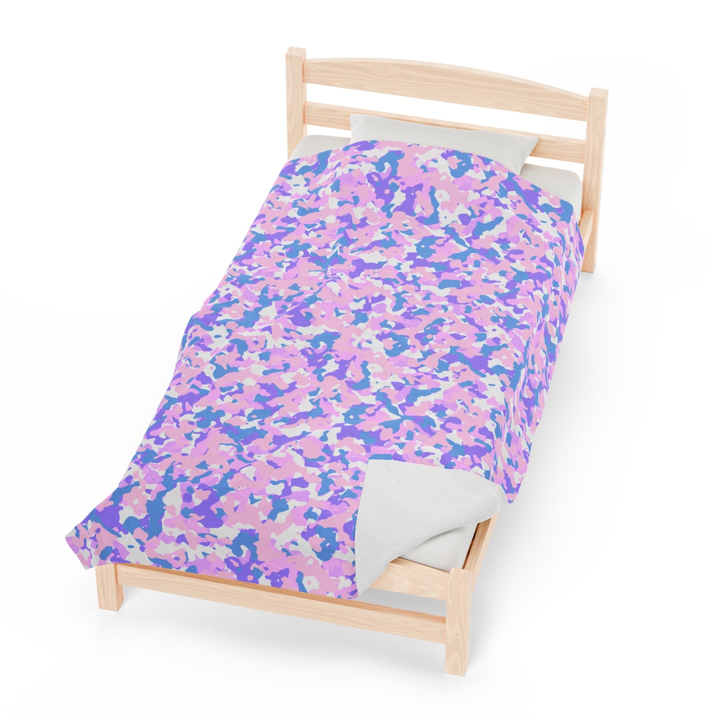 Camouflage Velveteen Plush Blanket | Soft, Rugged, Luxurious and Comforting | Available in Multiple Sizes