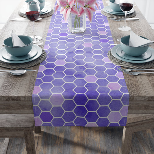 Honey Bee Print Table Runner - Buzzing with Charm - Perfect for Nature Lovers Homes