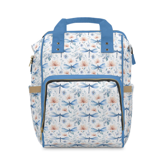 Dragonfly Diaper Backpack - Elegant & Functional Baby Bag with Cool Dragonfly Design, Ideal for Nature-Loving Parents