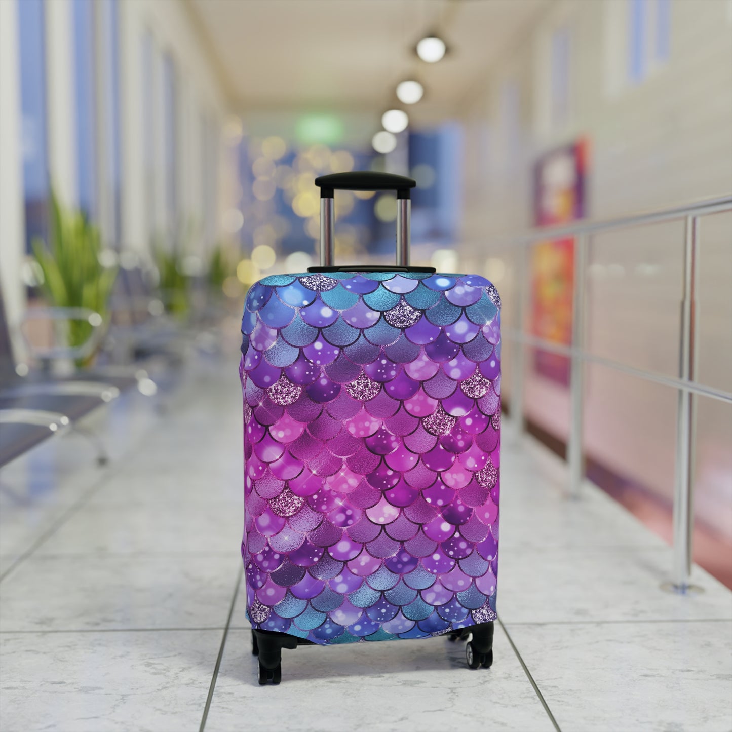 Mermaid Scales Luggage Cover - Mermaid Suitcase Cover