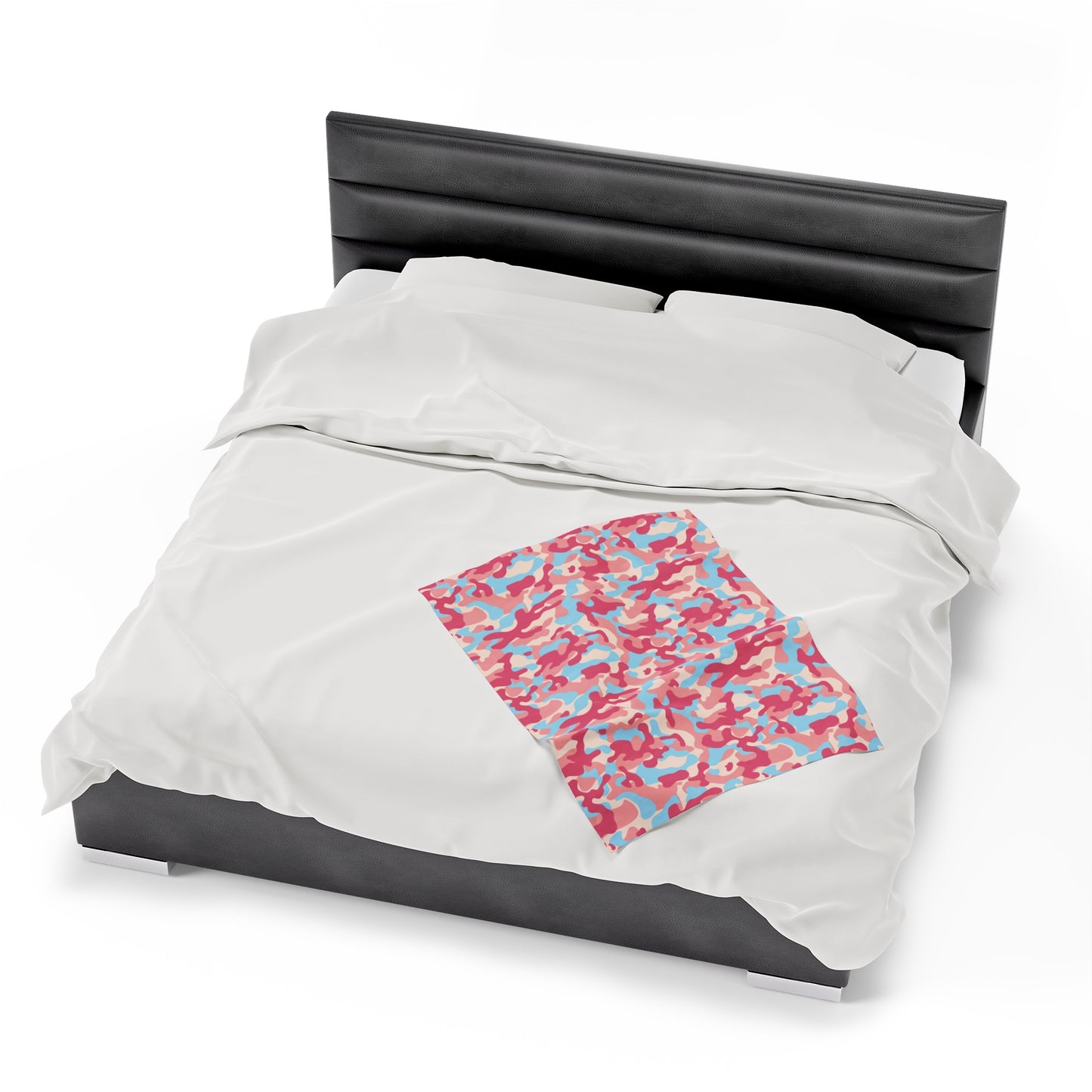 Camouflage Velveteen Plush Blanket | Soft, Rugged, Luxurious and Comforting | Available in Multiple Sizes