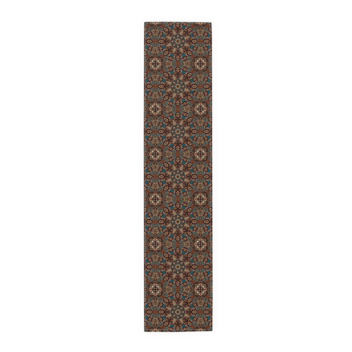 Mandala Print Table Runner - Intricate Patterns, Cotton Twill or Polyester - Ideal for Decorative Home Accents