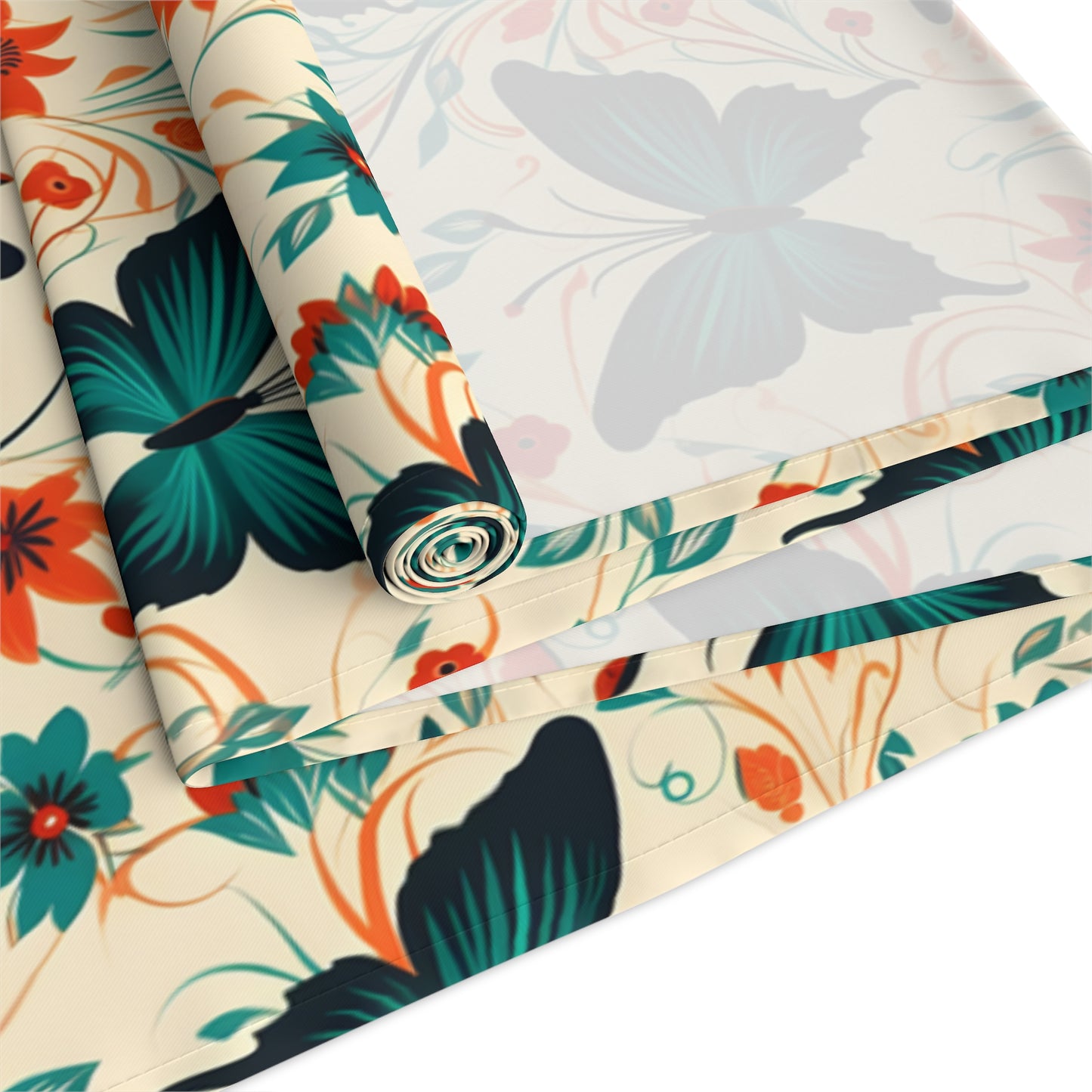 Butterfly Table Runner - Vibrant Patterns, Cotton Twill or Polyester - Perfect for Home Decor & Unique Gifts