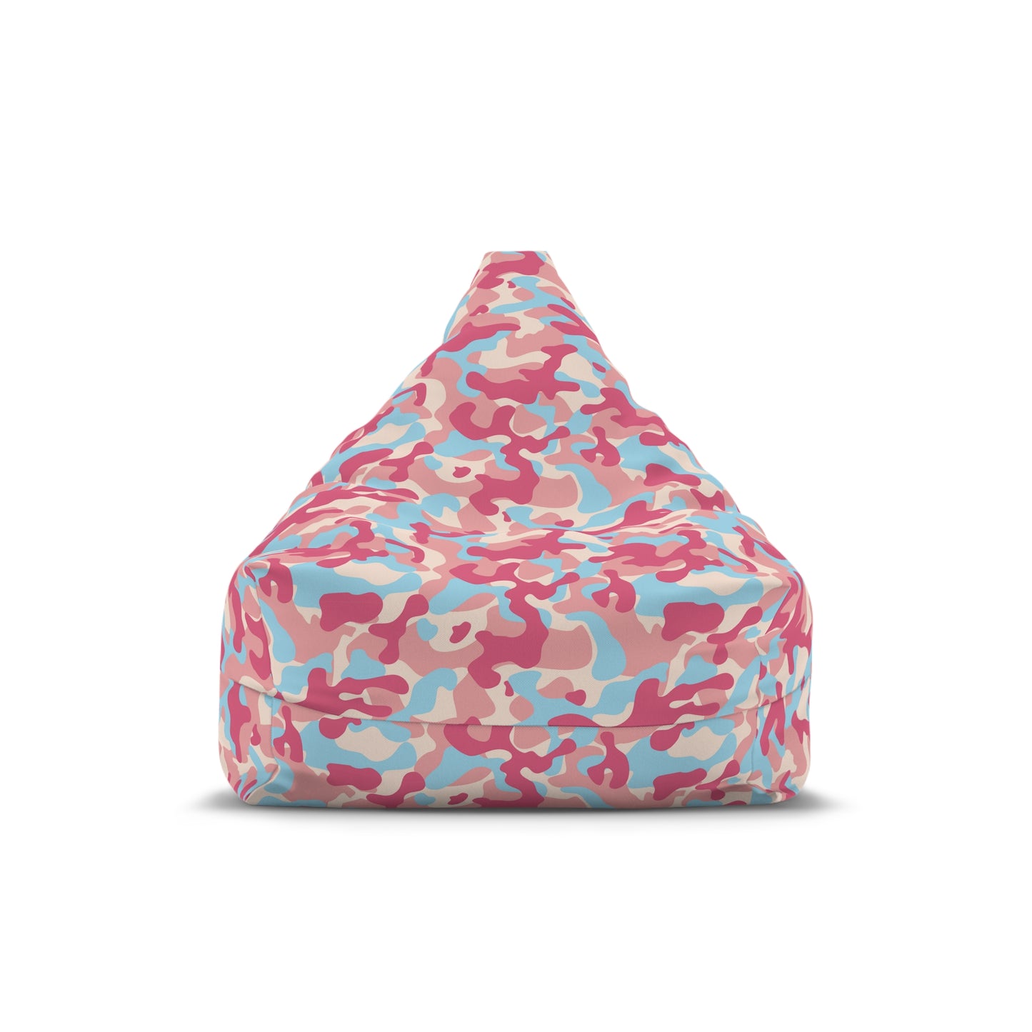 Camouflage Bean Bag Chair Cover - Durable Polyester, Locking Zipper, 2 Sizes Camo Bean Bag Cover