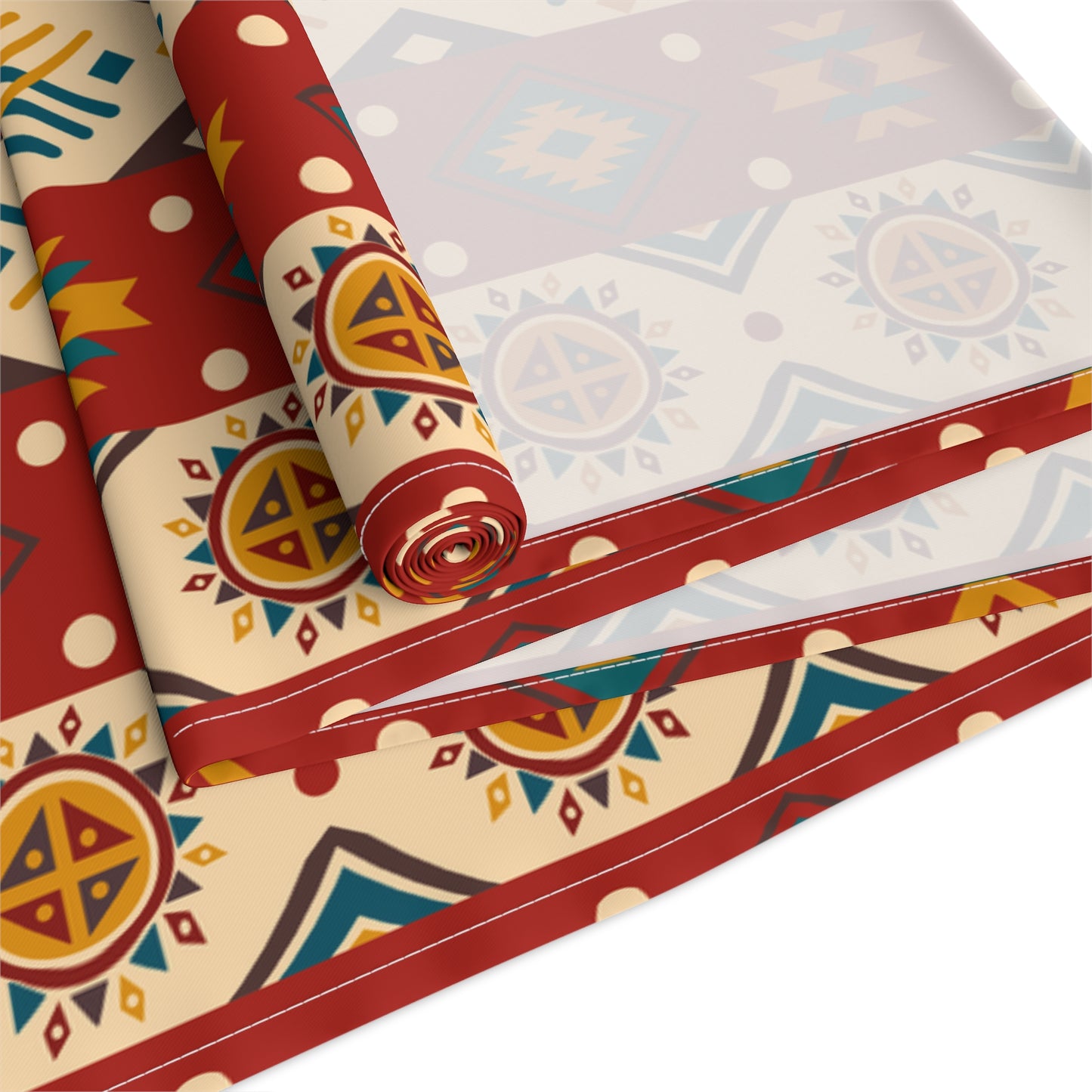Aztec-Inspired Table Runner - Bold Patterns, Cotton Twill or Polyester - Ideal for Home Decor & Unique Gifts