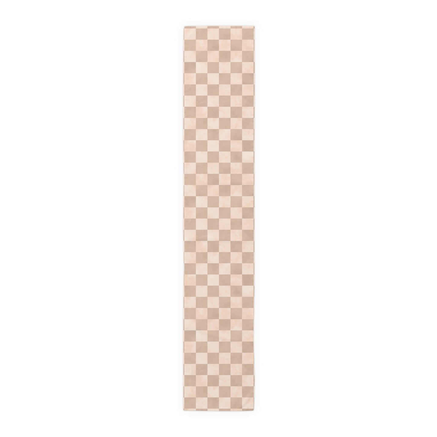 Pastel Checkered Table Runner - Soothing Playfulness, Cotton Twill or Polyester - Perfect for Refreshing & Modern Home Decor