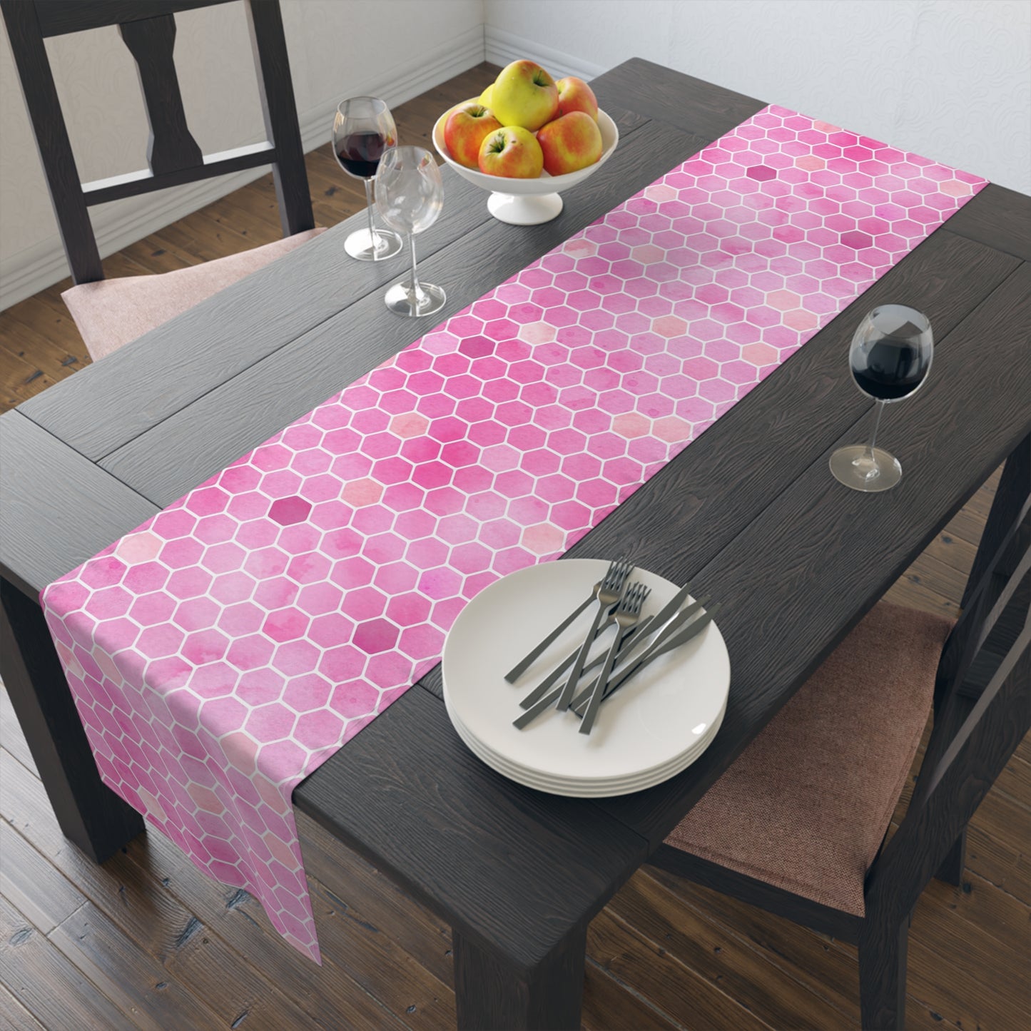 Honey Bee Print Table Runner - Buzzing with Charm - Perfect for Nature Lovers Homes