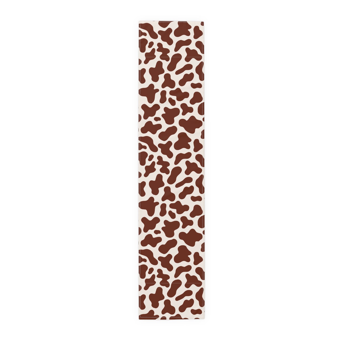 Cow Print Table Runner - Chic Farmhouse Style, Available in Cotton Twill or Polyester - Elevate Your Home Decor