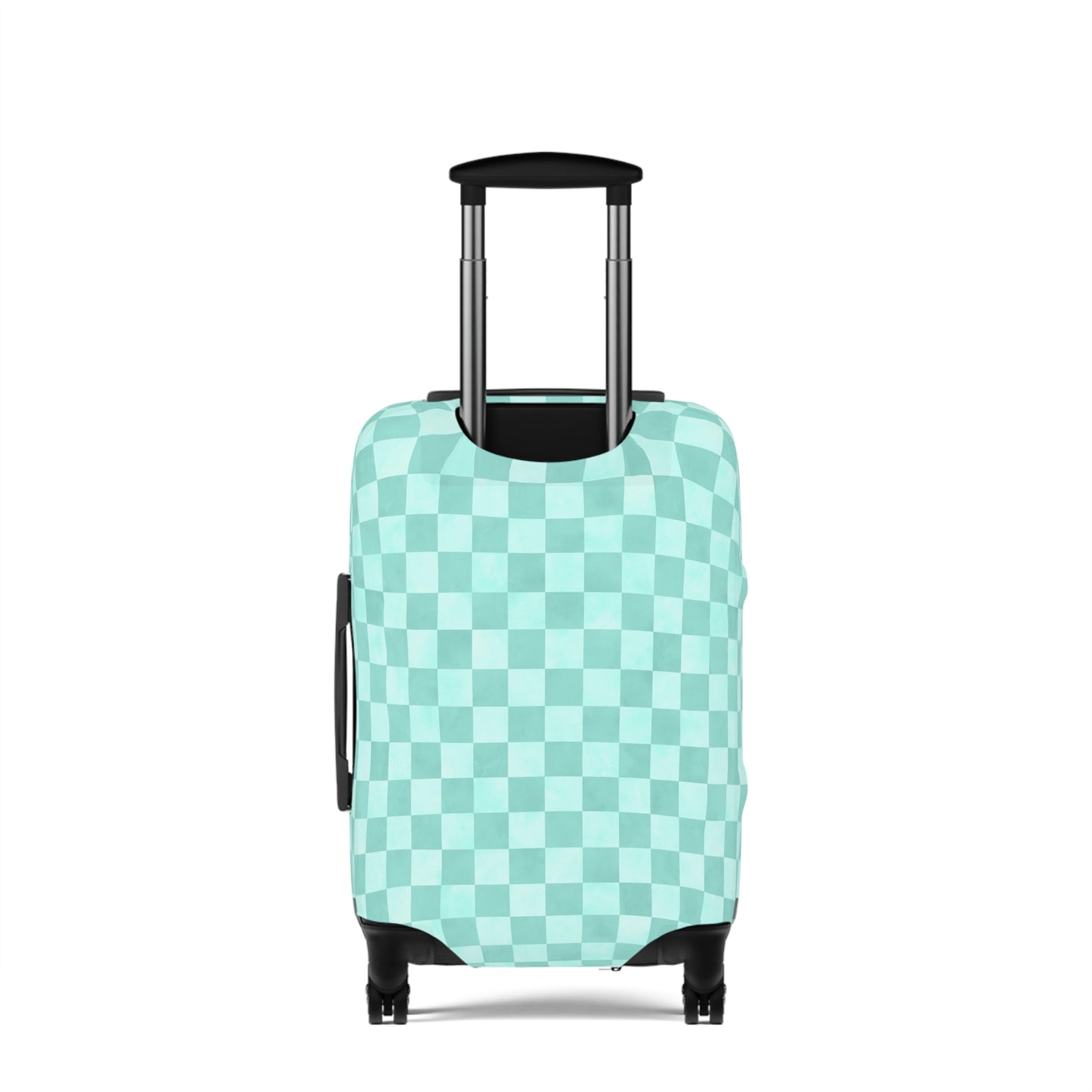 Pastel Checkers Luggage Cover - Checkers Suitcase Cover