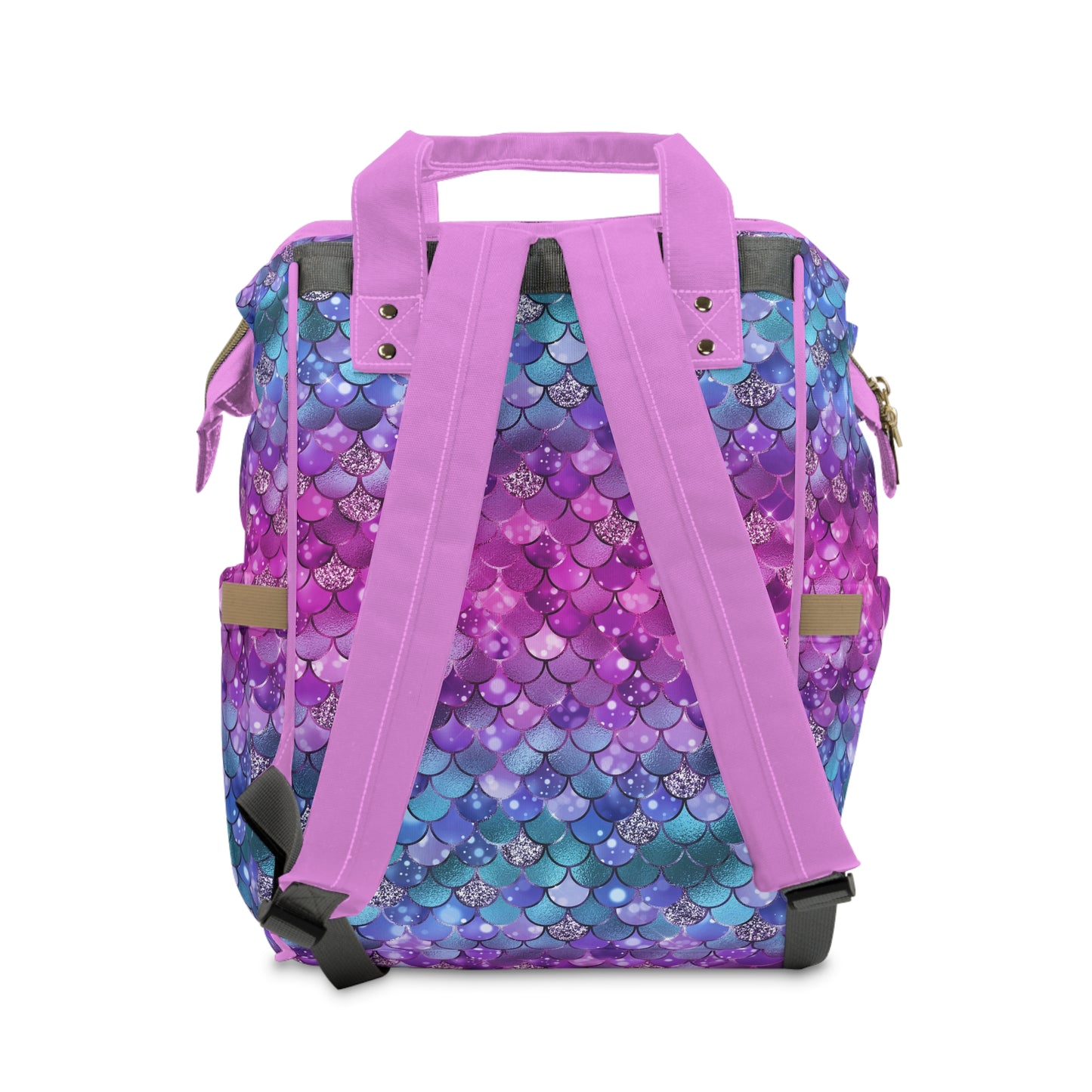 Mermaid Diaper Backpack - Magical & Multifunctional Nappy Bag with Ocean-Inspired Mermaid Patterns