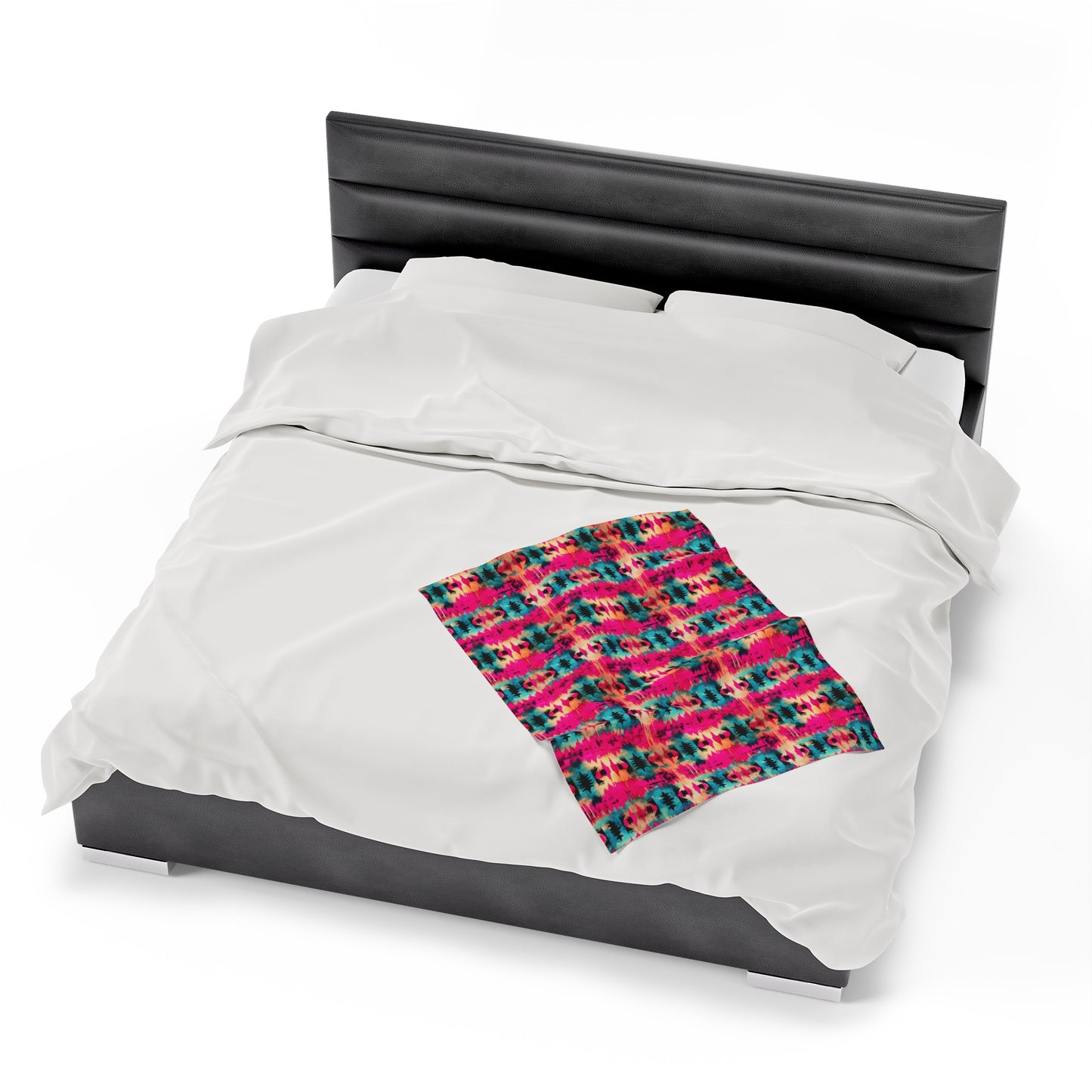 Aztec Velveteen Plush Blanket | Soft, Luxurious, Cultural, and Comforting | Available in Multiple Sizes