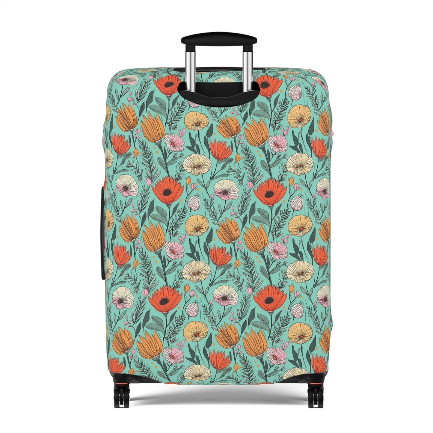 Boho Floral Luggage Cover - Trendy Travel Floral Suitcases Cover